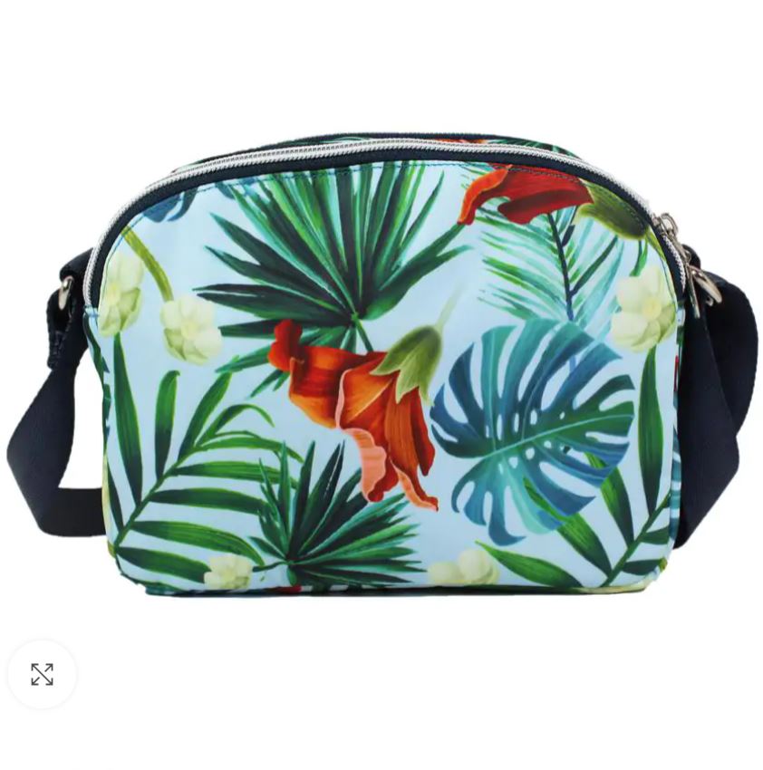 Borsa tracolla in tessuto Bloom