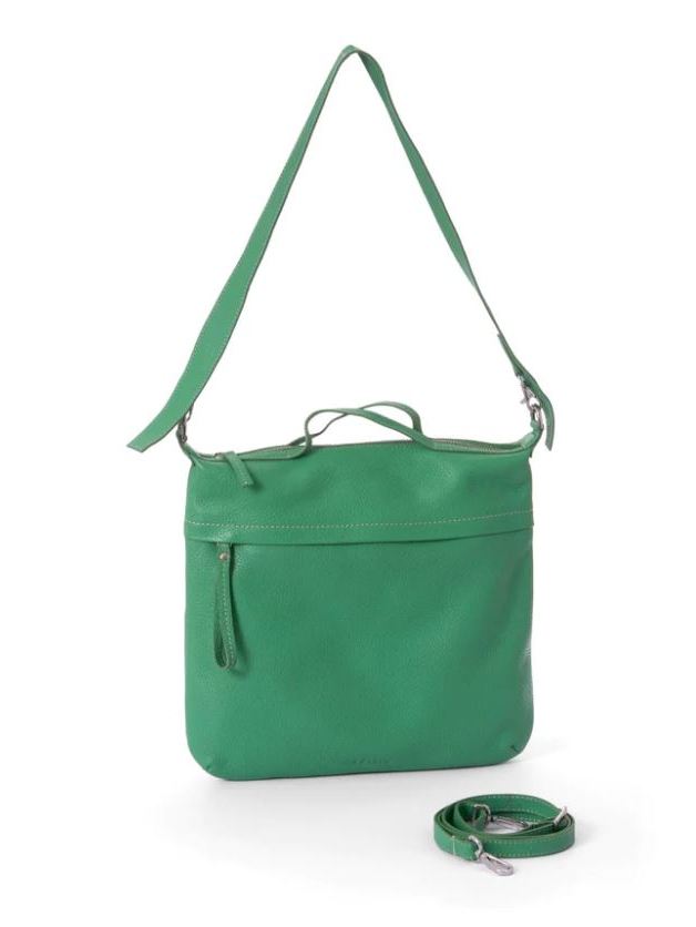 Borsa tracolla Verde menta in pelle Maia