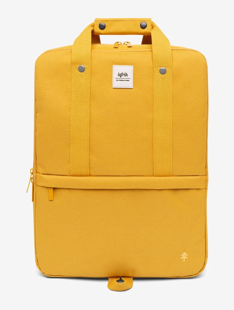 Borsa Zaino DAILY in tessuto eco friendly Giallo Mustard - Lefrik