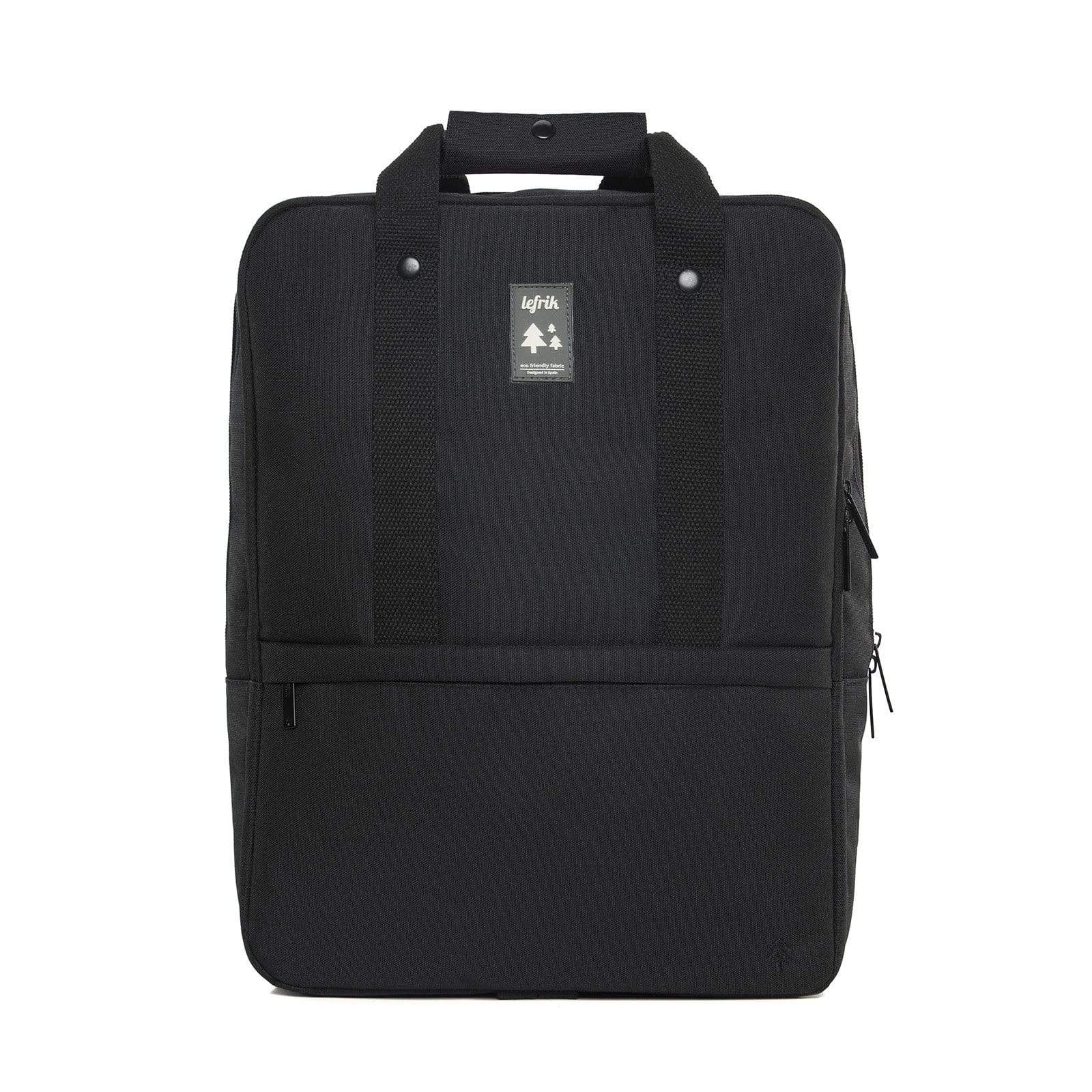 Borsa Zaino DAILY in tessuto eco friendly Nera - Lefrik