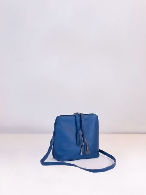 Borsetta donna elegante in pelle Blu NIZZA