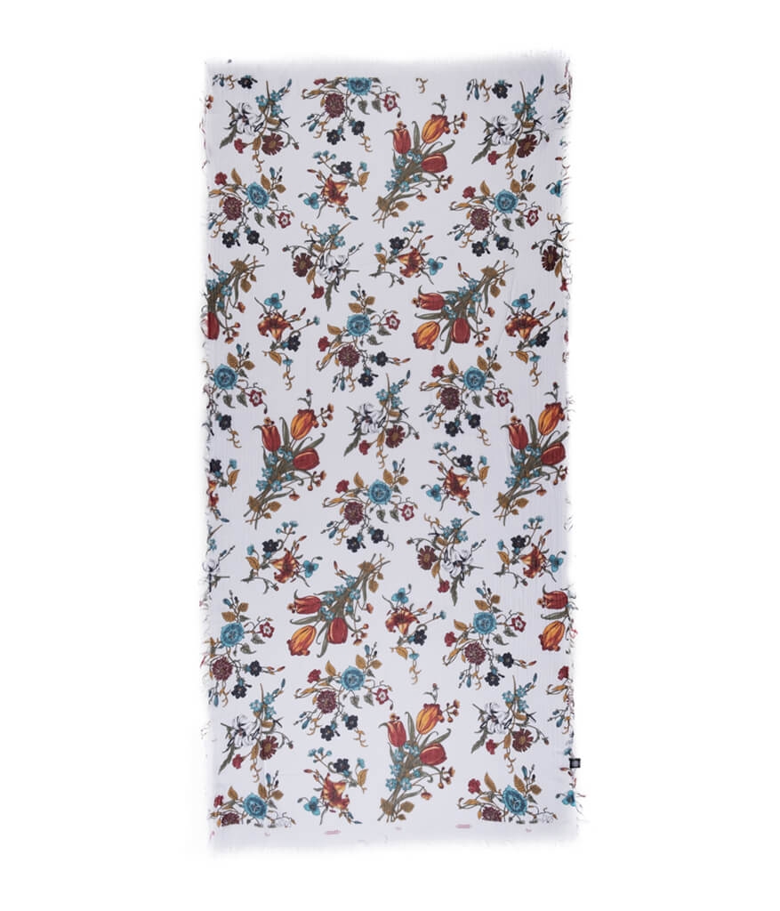 Foulard sciarpa Bamboo Botticelli Bianco