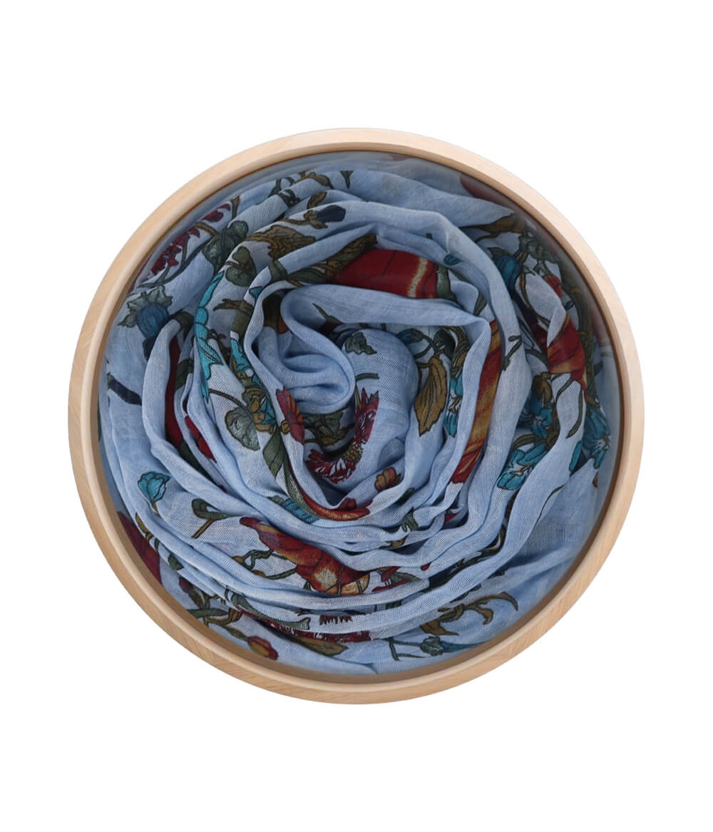 Foulard sciarpa Bamboo Botticelli Azzurro