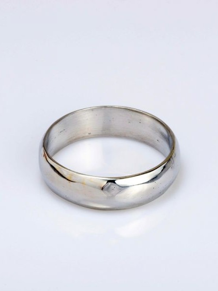 Bracciale argentato in alluminio riciclato BOMBATO