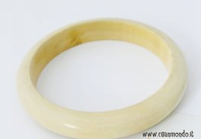 Bracciale legno laccato Bianco