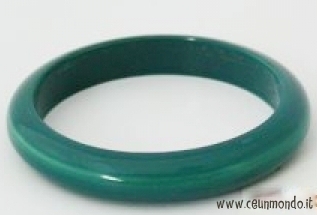 Bracciale legno laccato Blu Acquamarina