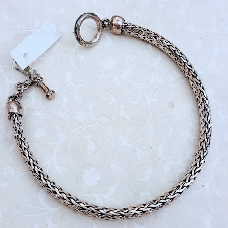 Bracciale in Argento snake a Corda