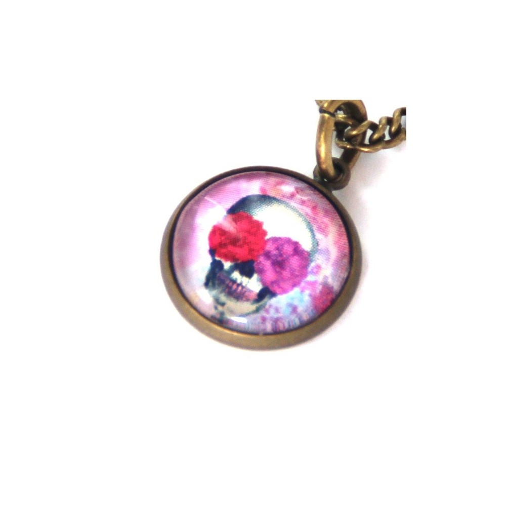Bracciale con pendagli metallo anticato Teschio - Soul Scope