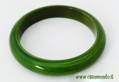 Bracciale legno laccato Verde