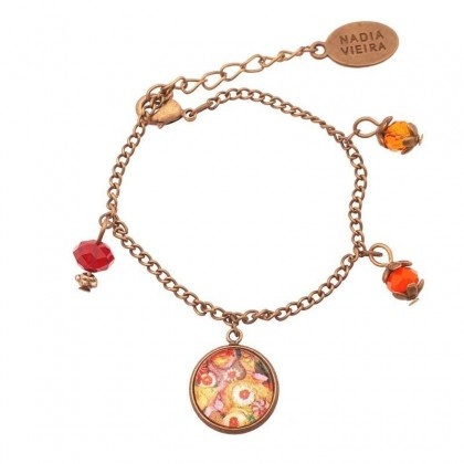 Bracciale con pendagli metallo anticato Sugar Van Gogh - Soul Scope