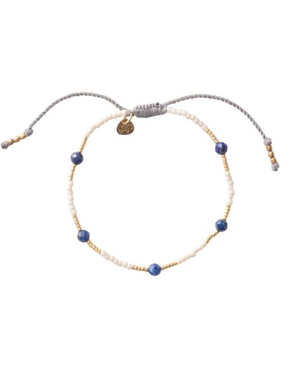 Bracciale Warrior regolabile con Lapislazzuli - A Beautiful Story