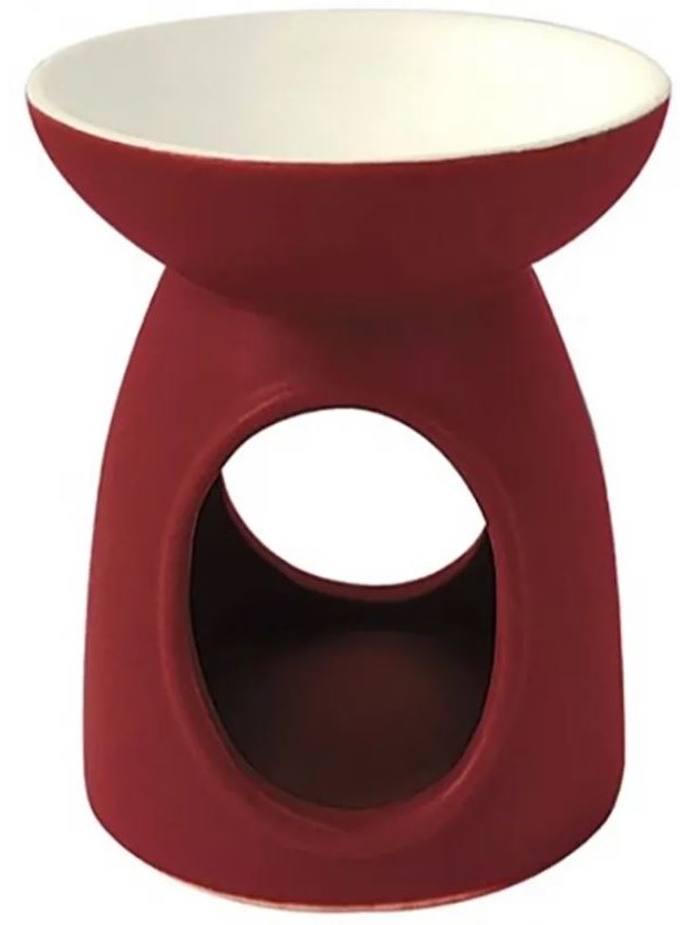 Brucia essenze diffusore in ceramica Rosso semplice