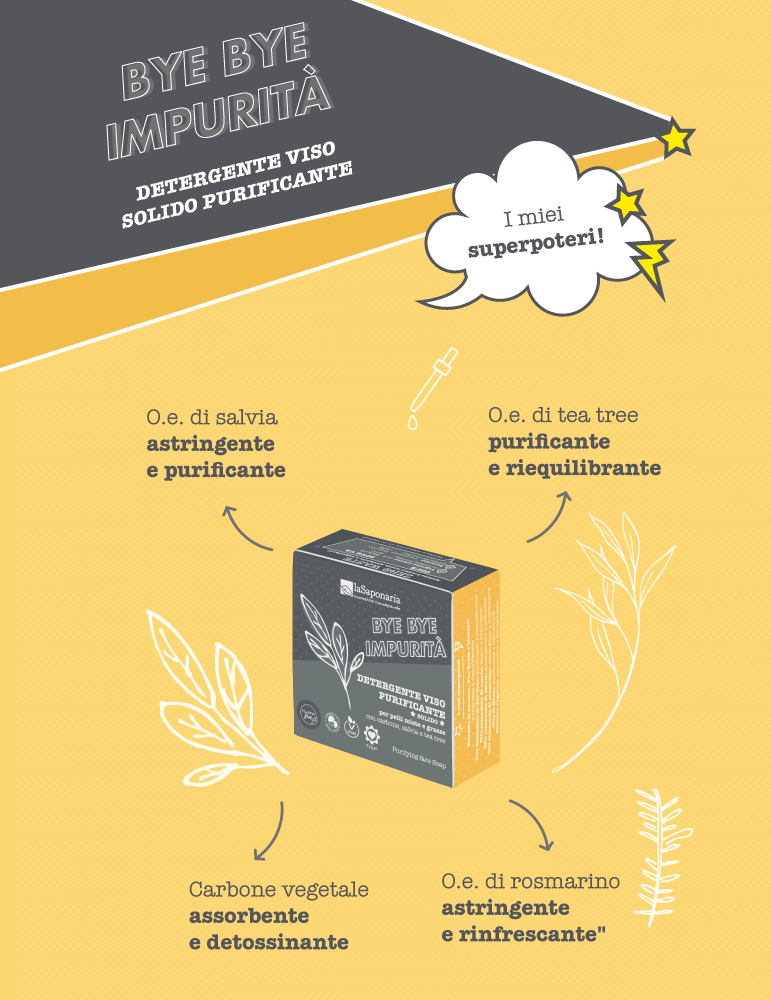 Detergente Viso Purificante Solido- La Saponaria