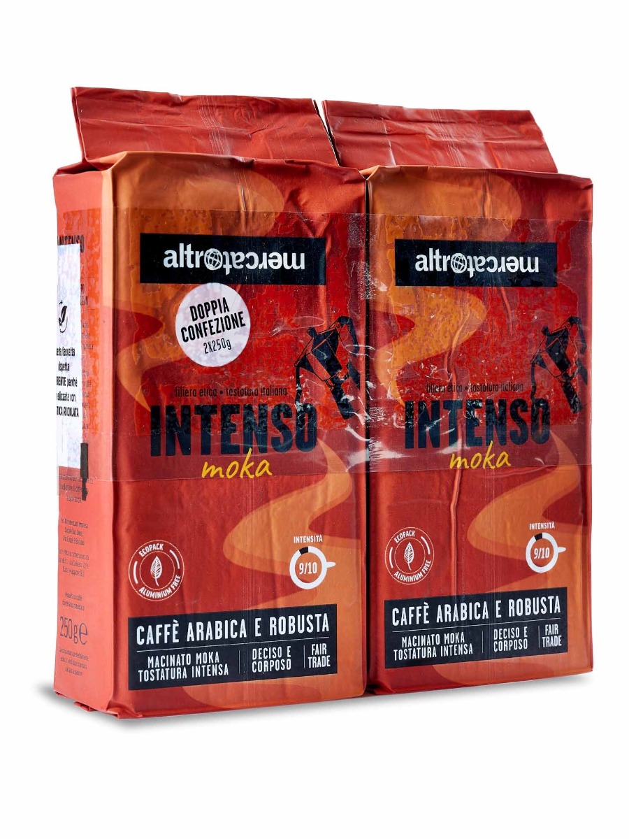 Caffè miscela Intensa per Moka bipack 2x250 gr Altromercato