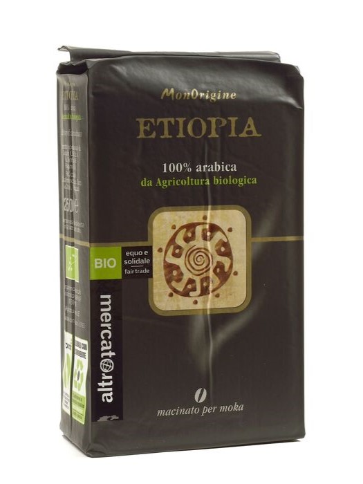 Caffè monorigine Etiopia 100% arabica BIO
