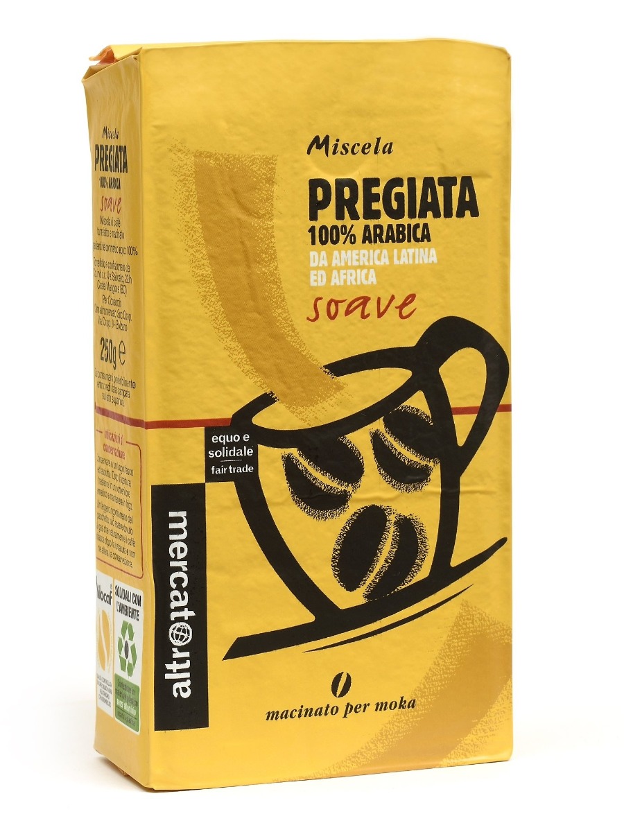 Caffè qualità pregiata 100% arabica per Moka Altromercato