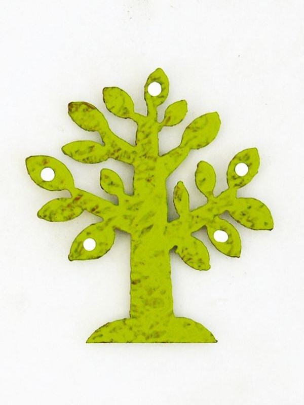 Calamita albero in ferro dipinta a mano