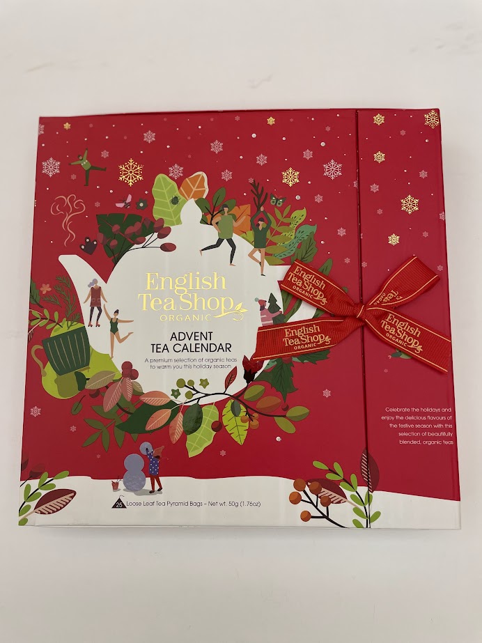 Calendario dell'avvento tisane e tè, English Tea Shop scatola a libro Rosso