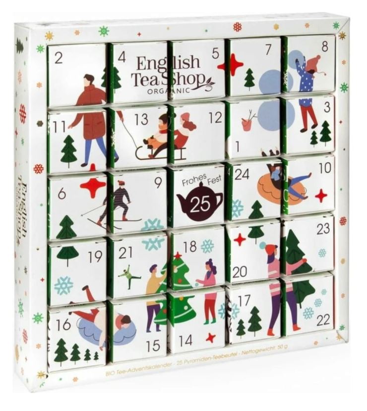 Calendario dell'avvento tè e tisane a Puzzle English Tea Shop