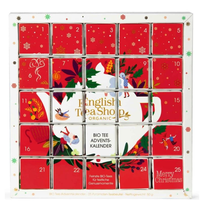 Calendario dell'avvento tè e tisane a Puzzle English Tea Shop