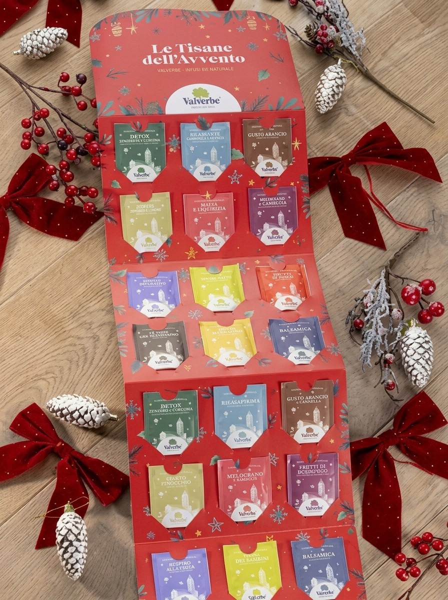 Calendario dell'Avvento tisane VALVERBE
