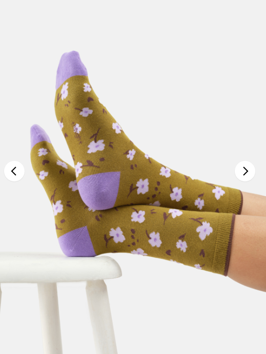 Calzini Donna in Bamboo fantasia floreale POSY