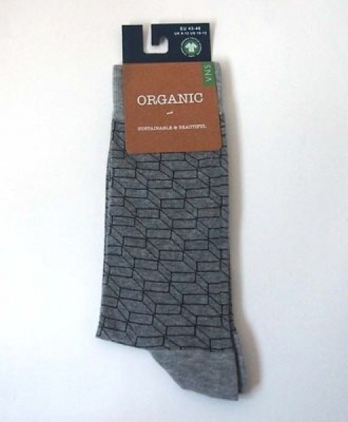 Calze uomo Escher grigio in cotone biologico