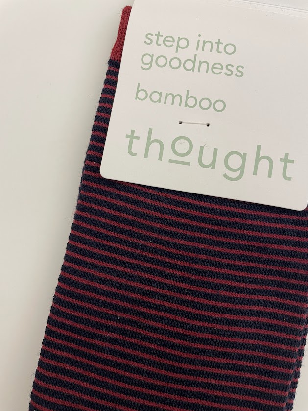 Calzini colorati Uomo in bamboo bio Righe blu