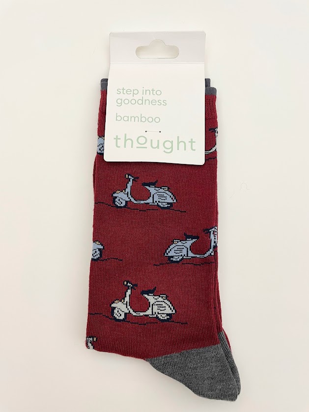 Calzini colorati Uomo in bamboo bio Rossi vespa