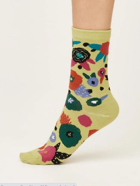Calzini in cotone bio floral