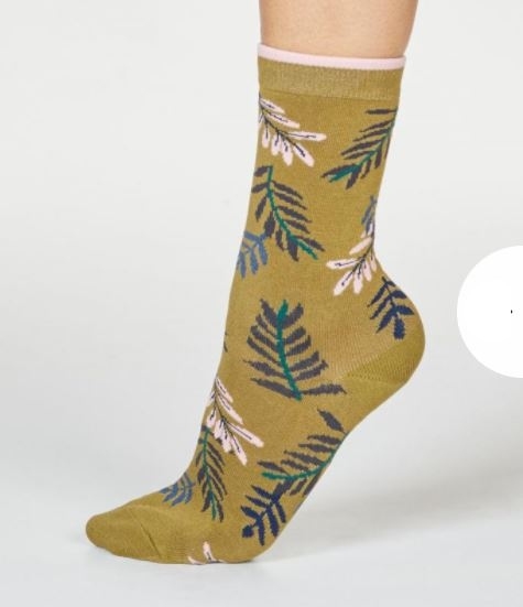 Calzini in bamboo Mable leaf Verde - Thought
