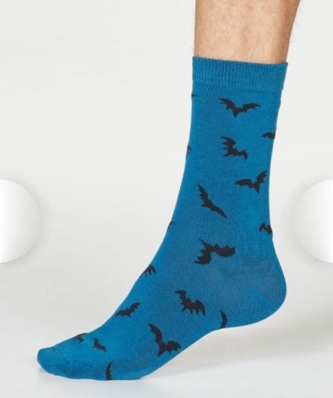 Calzini in bamboo Pipistrelli in Azzurro - Thought