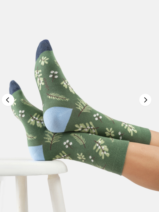 Calzini Donna in Bamboo verdi EVERGREEN BERRY