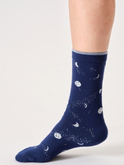 Calzini Donna in bamboo Blu Midnight Moon