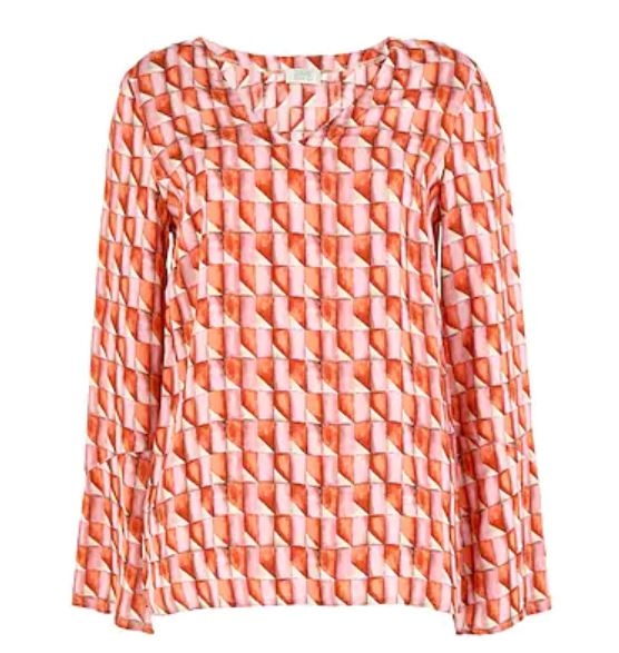 Camicia con maniche lunghe RAPALLO - fantasia Rosa arancio - Quid
