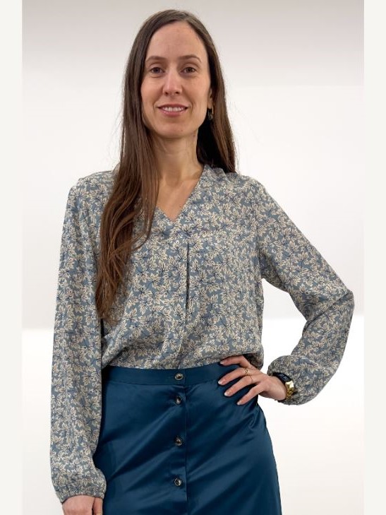 Camicia fantasia grigio azzurra Aveni - Progetto Quid