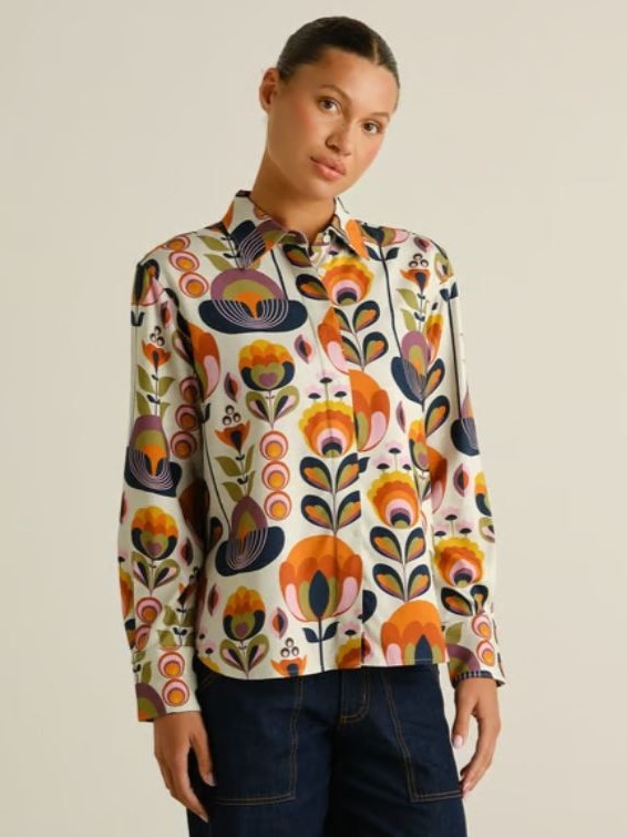 Camicia donna classica Nydalen Autumn Harvest