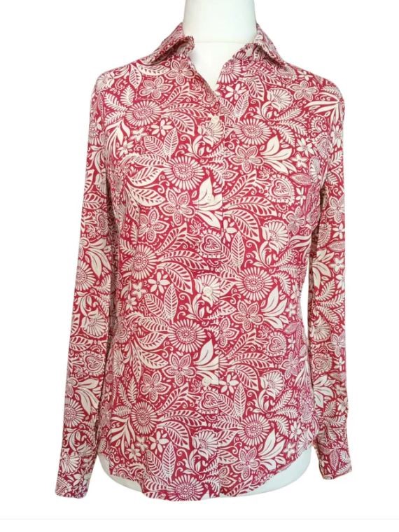 Camicia donna classica rosso e bianca Fiorella