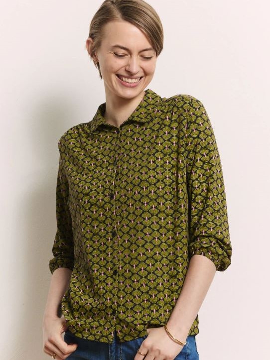 Camicia donna fantasia Black jersey Kaaty