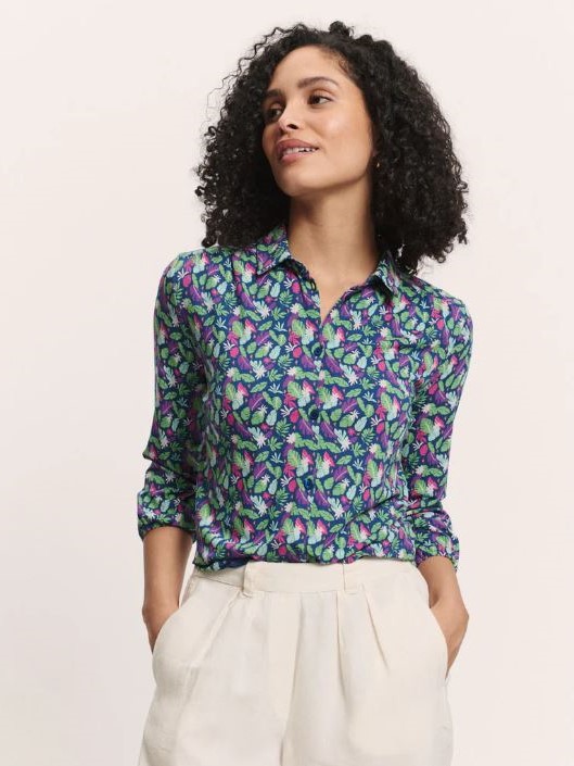 Camicia donna fantasia Tropical jersey Kaaty