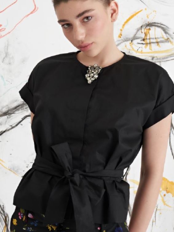 Camicia allacciata in cotone Renta