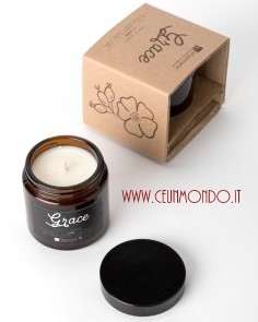 Candela da massaggio profumata e karitè