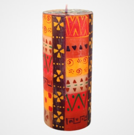Candela dipinta a mano Indabuko cm7.5x20 - Nobunto