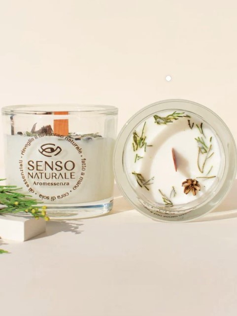 Candela profumata Equilibrio al Pino cembro e Cedro Small