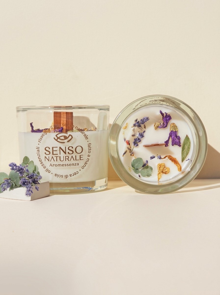 Candela profumata Notti d'Estate al Geranio e Lavanda Small