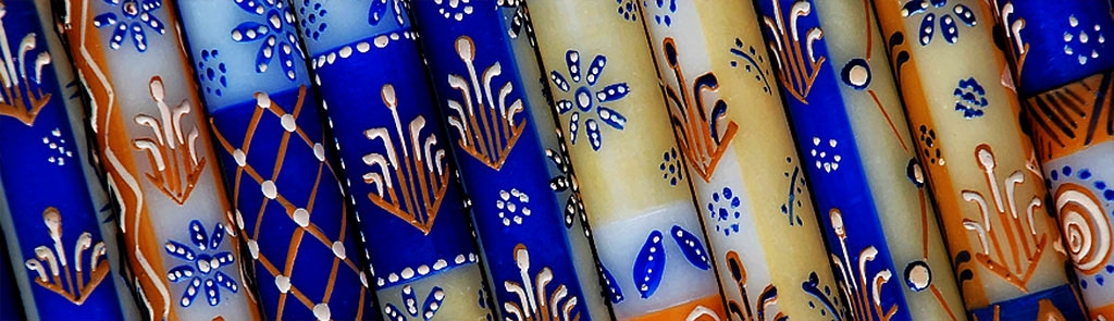 Durra assortimento disegni candele decorate