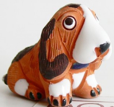 Cane bassotto in ceramica