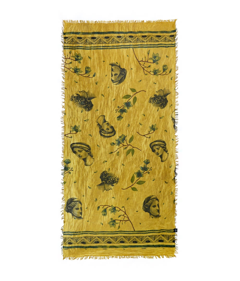 Foulard sciarpa Bamboo Canova senape