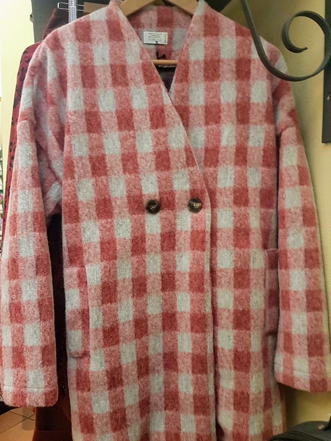 Cappotto tartan rosso Biribà Quid