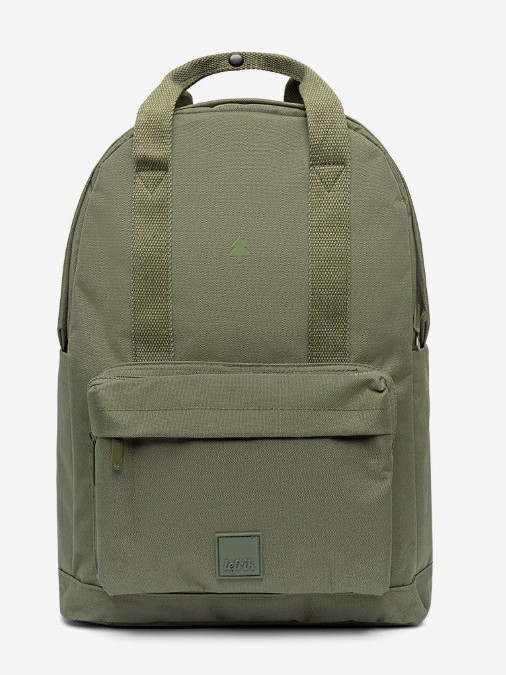 Zaino CAPSULE in tessuto eco friendly Verde Oliva - Lefrik